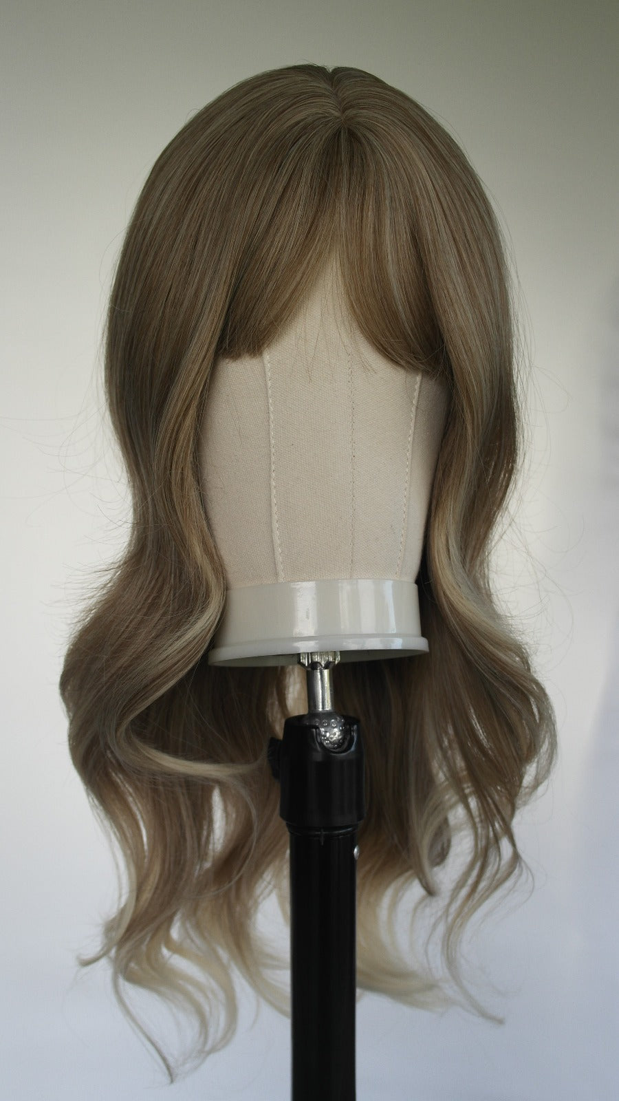 Beige Blonde Fringed Wig