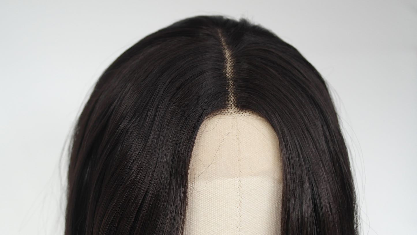 Dark Brown-Black Lace Front Wig