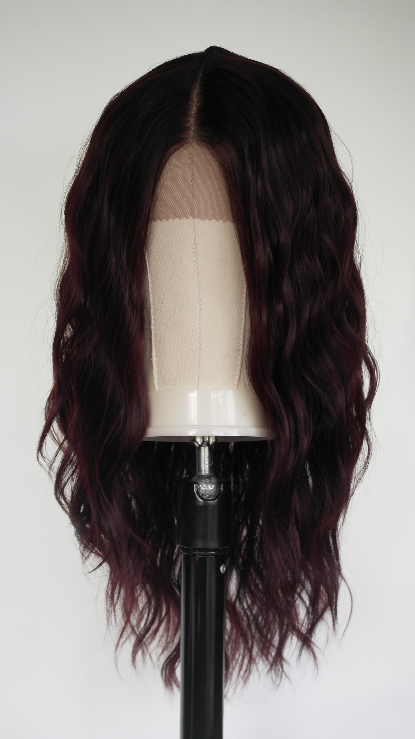 Burgundy Water Wave Lace Front Wig