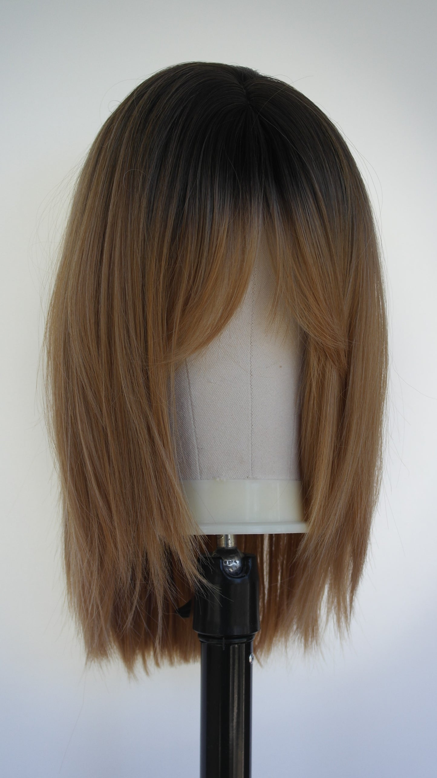 Caramel Blonde Layered Wig