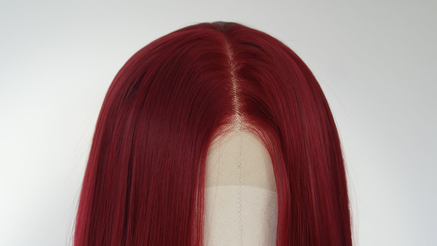 Cherry Red Lace Front Wig