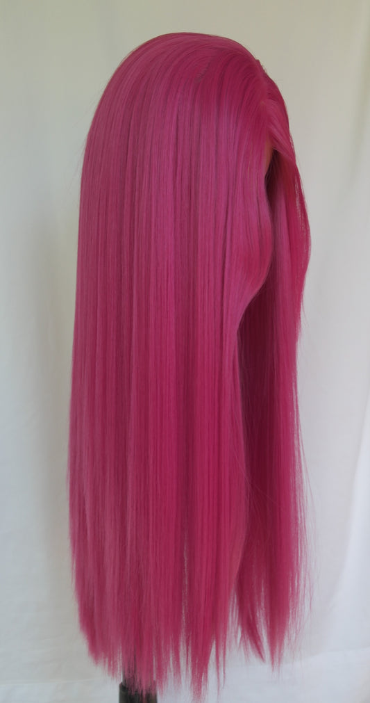 Magenta Pink Lace Front Wig