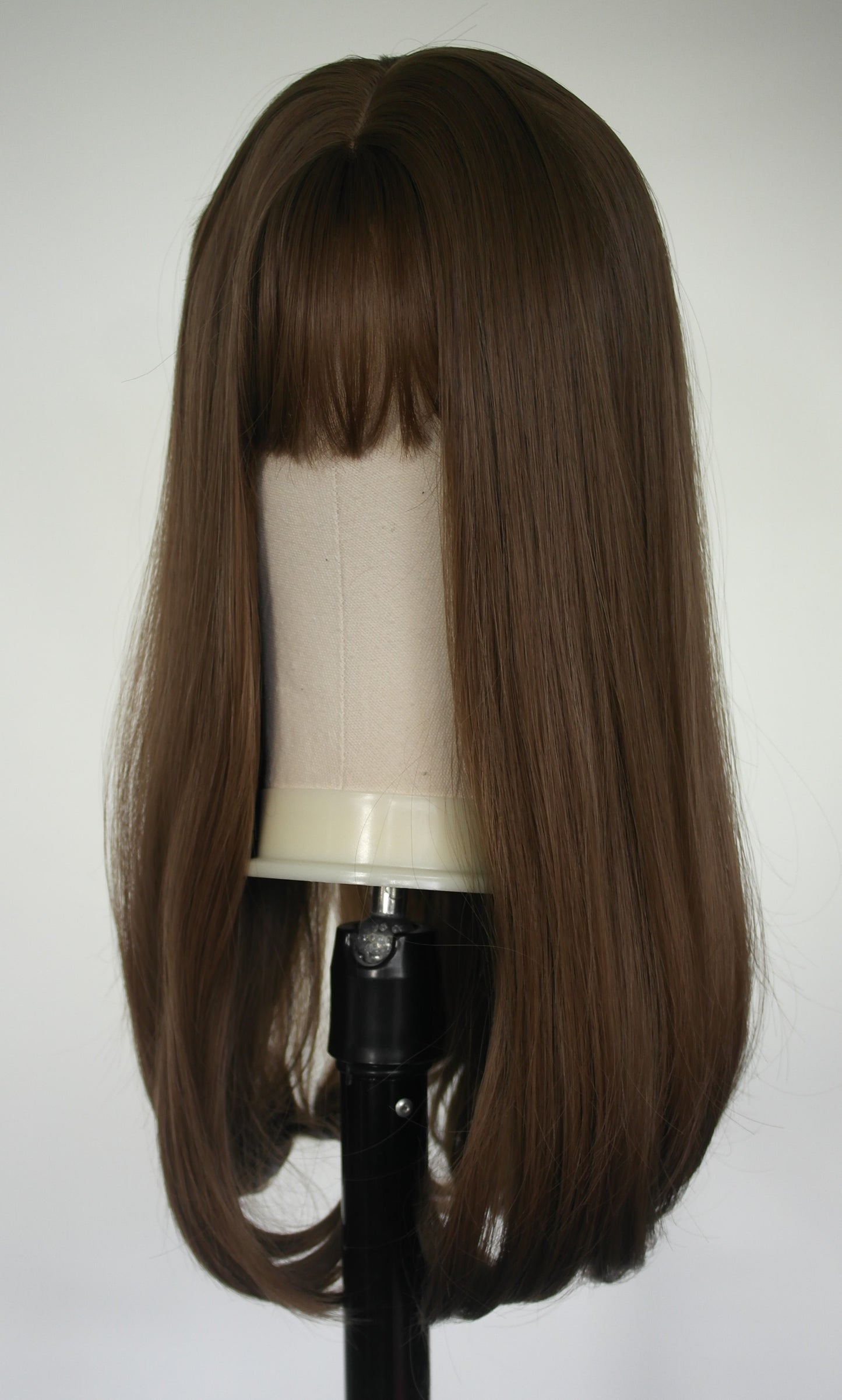 Milk Chocolate Brown Fringed Wig