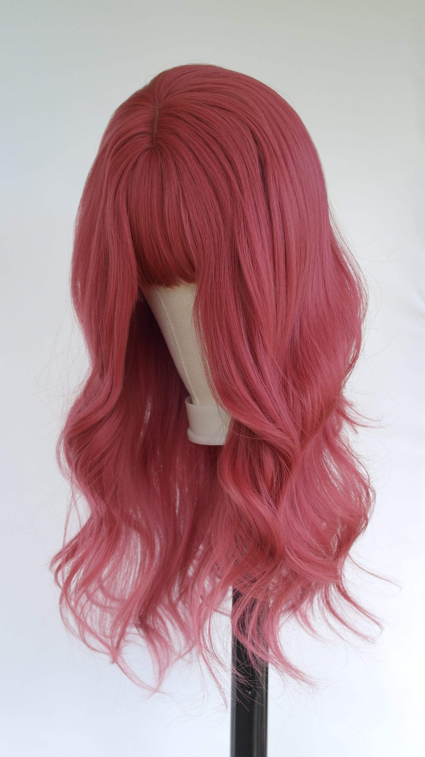 Raspberry Fringed Wig