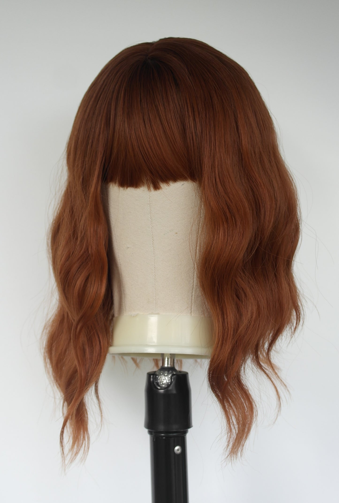 Short Copper Water Wave Wig