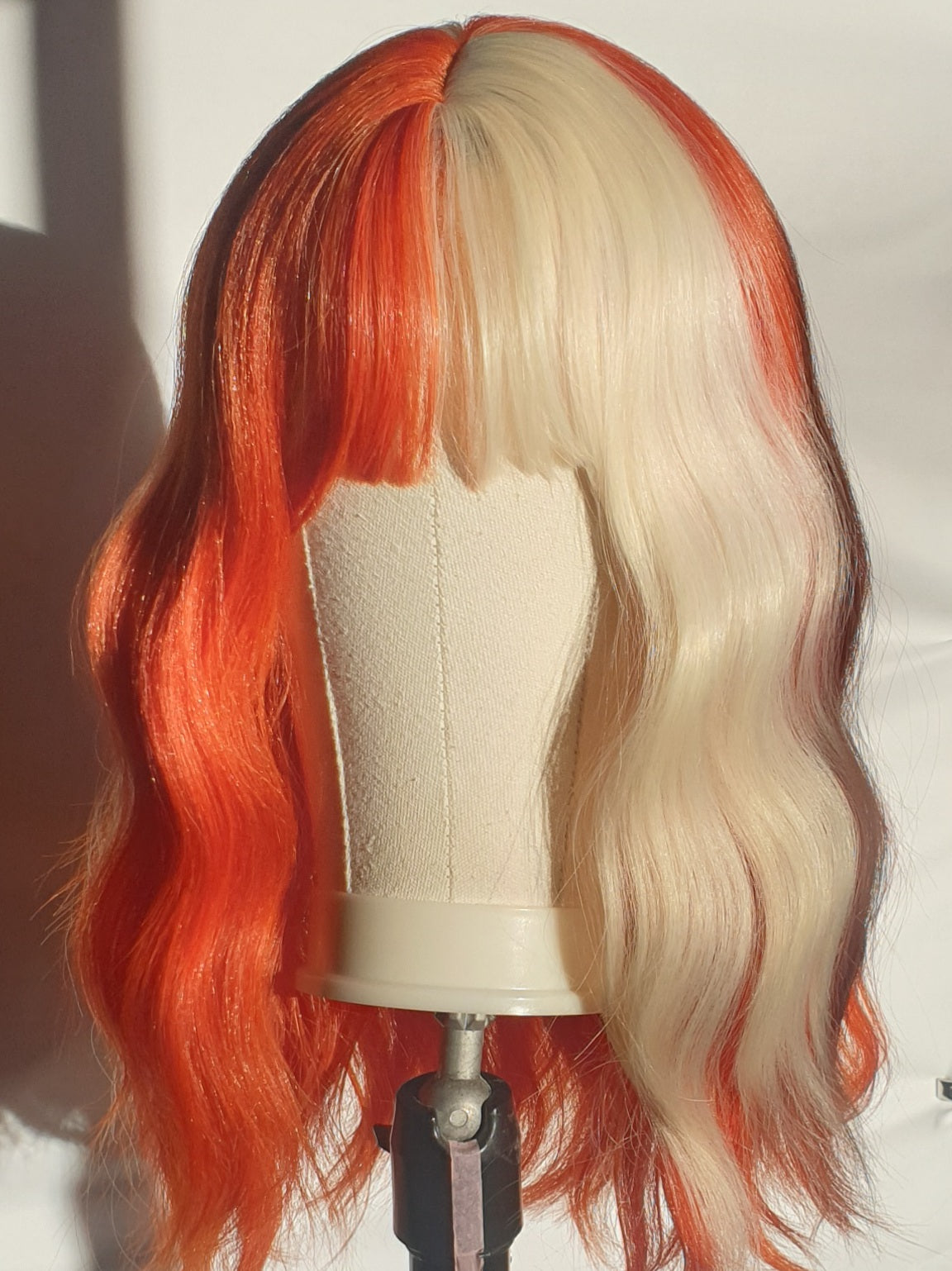 NZ Party Wigs Tangerine Blonde Split Dye From Harleyco Wigs NZ