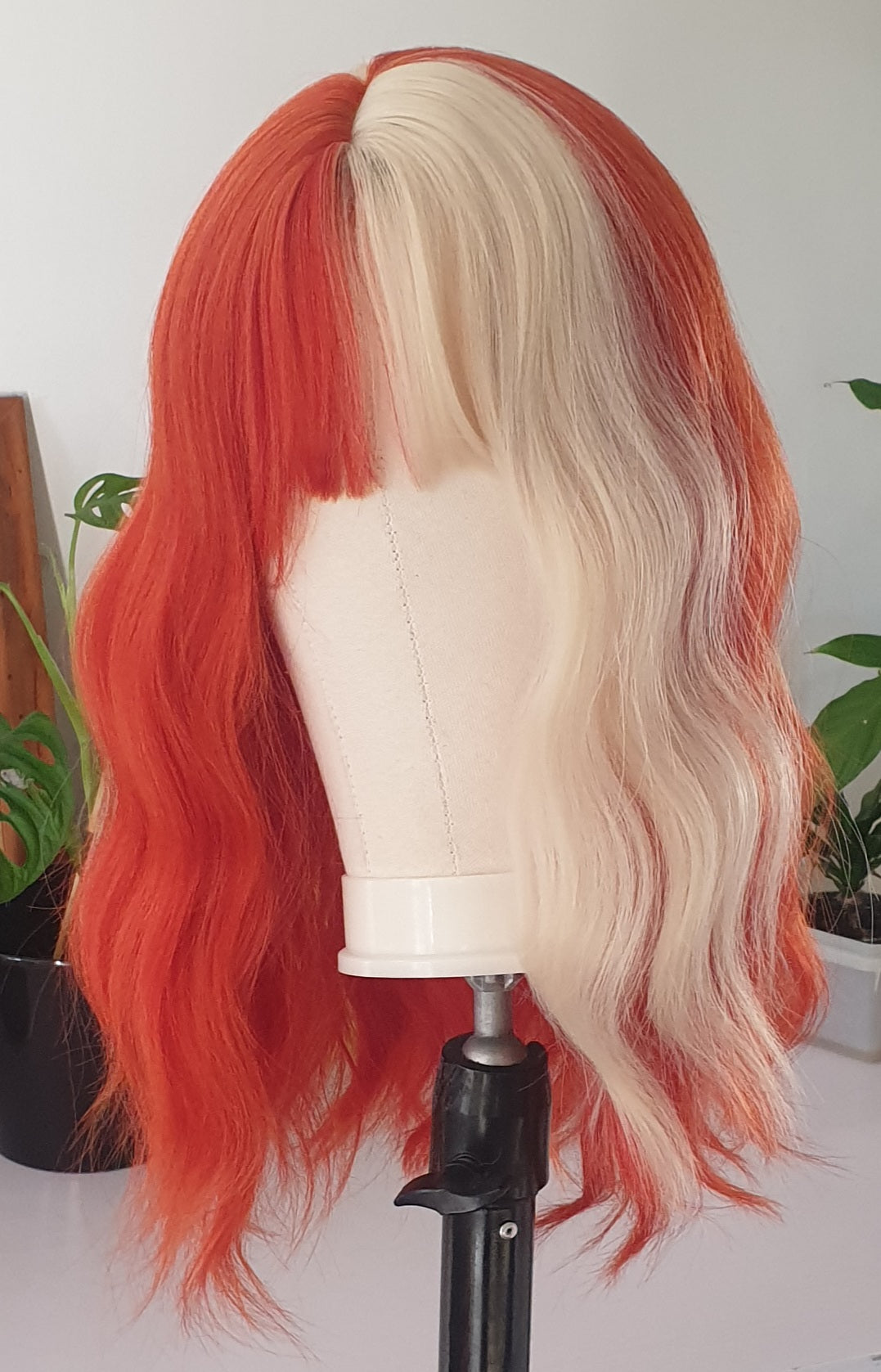 NZ Party Wigs Tangerine Blonde Split Dye From Harleyco Wigs NZ