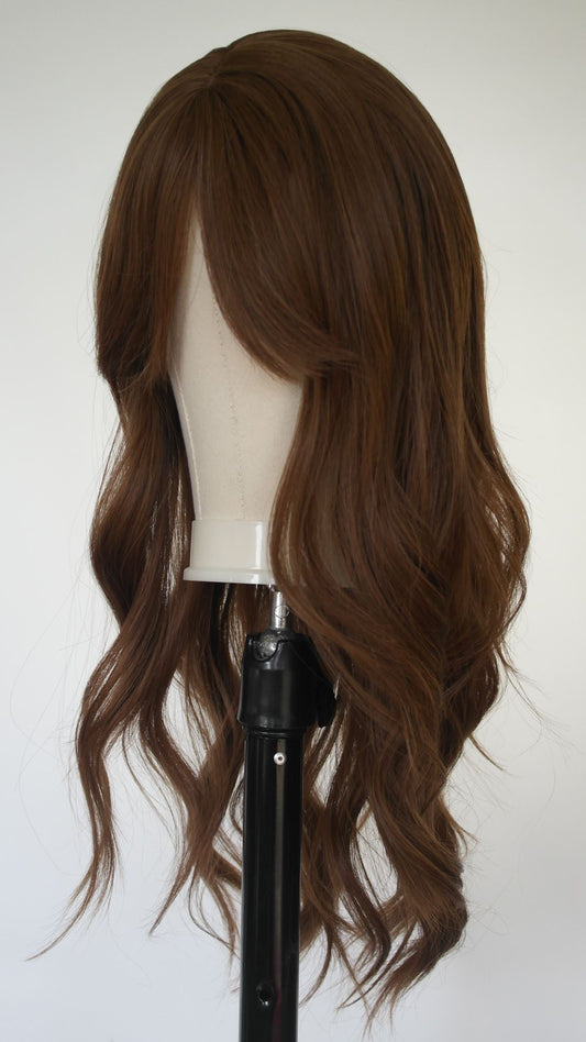 Warm Brunette Soft Wave Long Synthetic Wig