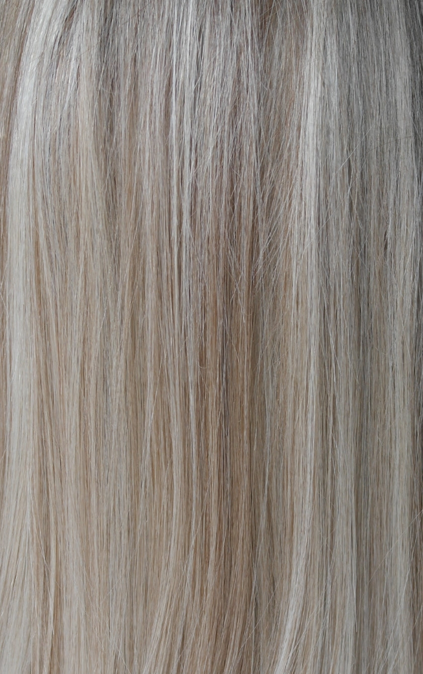 Medium Ash Blonde Root Smudge Lace Front Wig