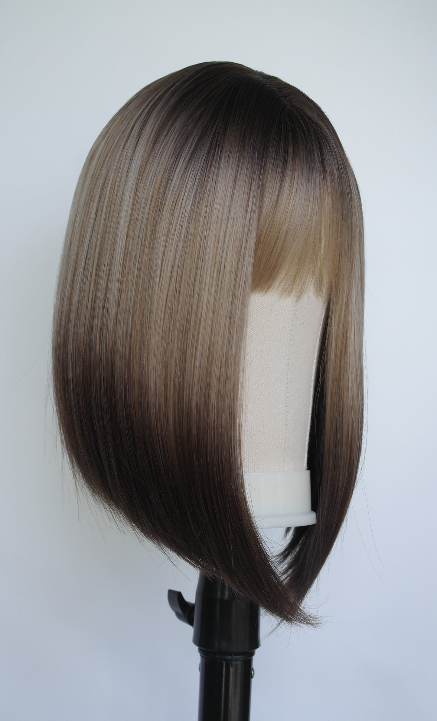 Brunette Dip Dye Graduation Cut Wig