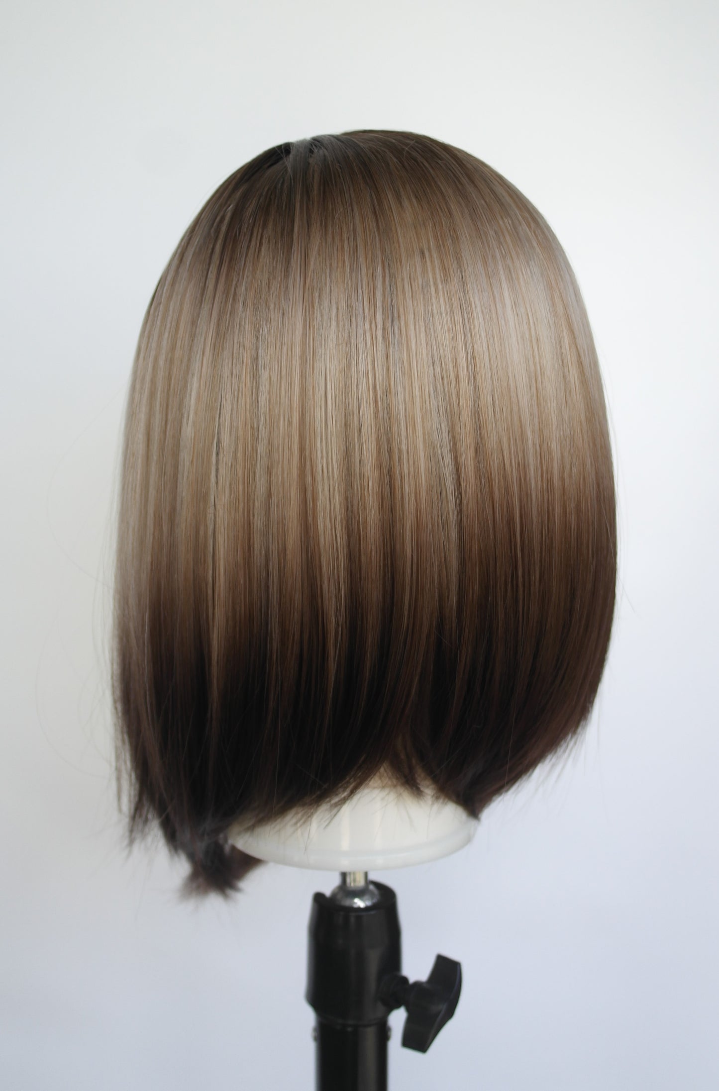 Brunette Dip Dye Graduation Cut Wig