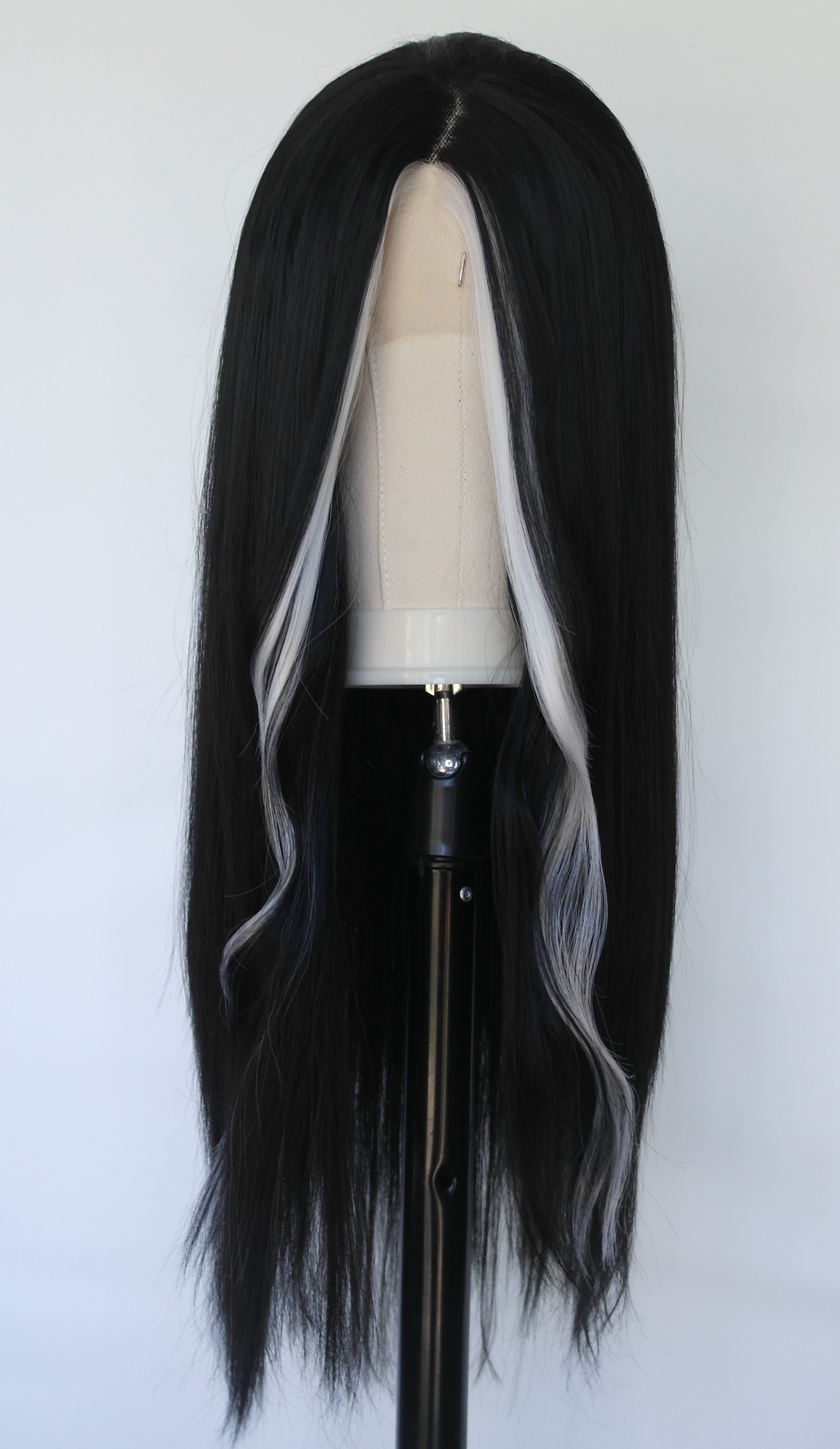 Black Lace Front Wig morticia addams Free NZ Shipping Harleyco