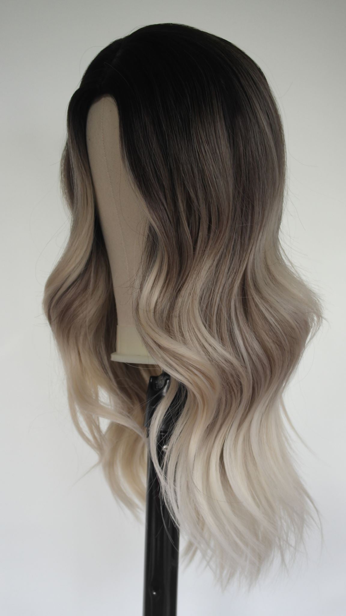 Platinum Blonde Dark Root Wig
