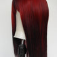 Black Red Ombre Wig