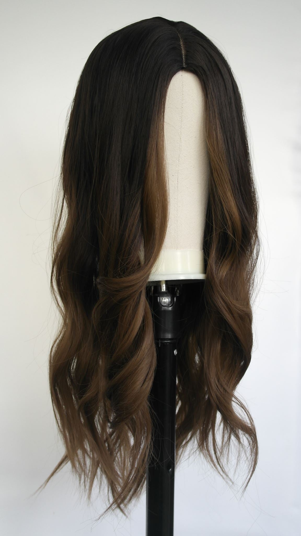 Brunette Ombre Sunkissed Soft Wave Wig  | Hard Front 22"