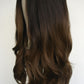 Brunette Ombre Sunkissed Soft Wave Wig  | Hard Front 22"