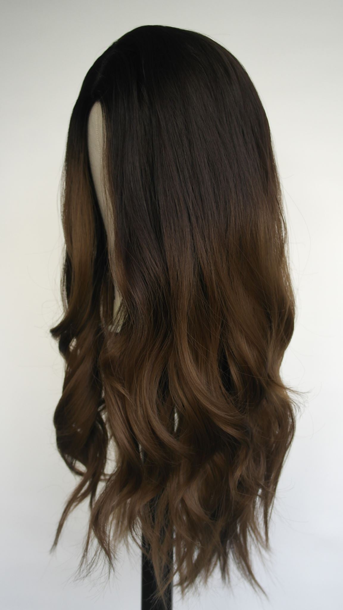 Brunette Ombre Sunkissed Soft Wave Wig  | Hard Front 22"