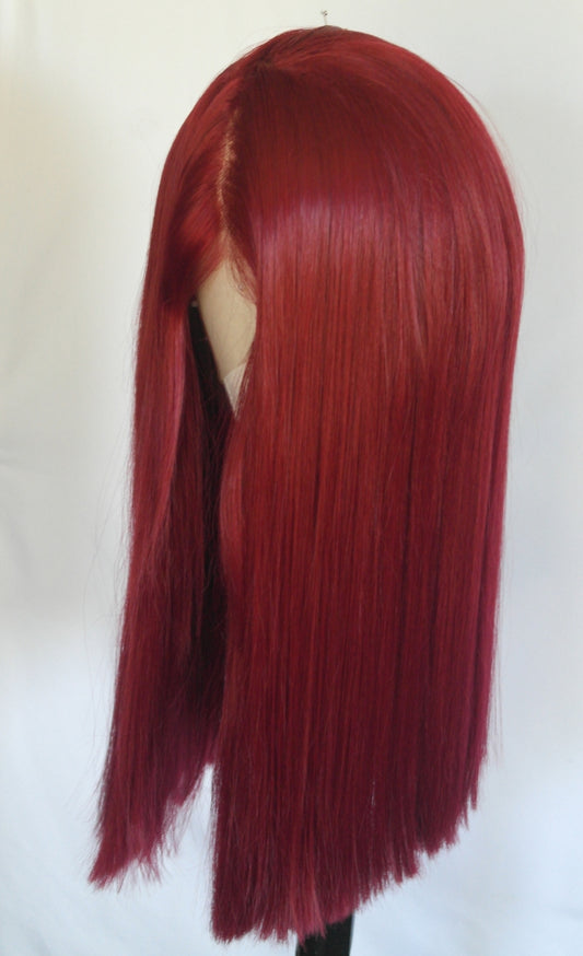 Cherry Wine Red Straight Lace Front Wig Harleyco NZ