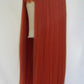 Coral Orange Red Long Wig With Blunt Cut Fringe From Harleyco Wigs NZ | Free NZ Shipping | Buy Now Pay Later Hair With Afterpay and Laybuy
