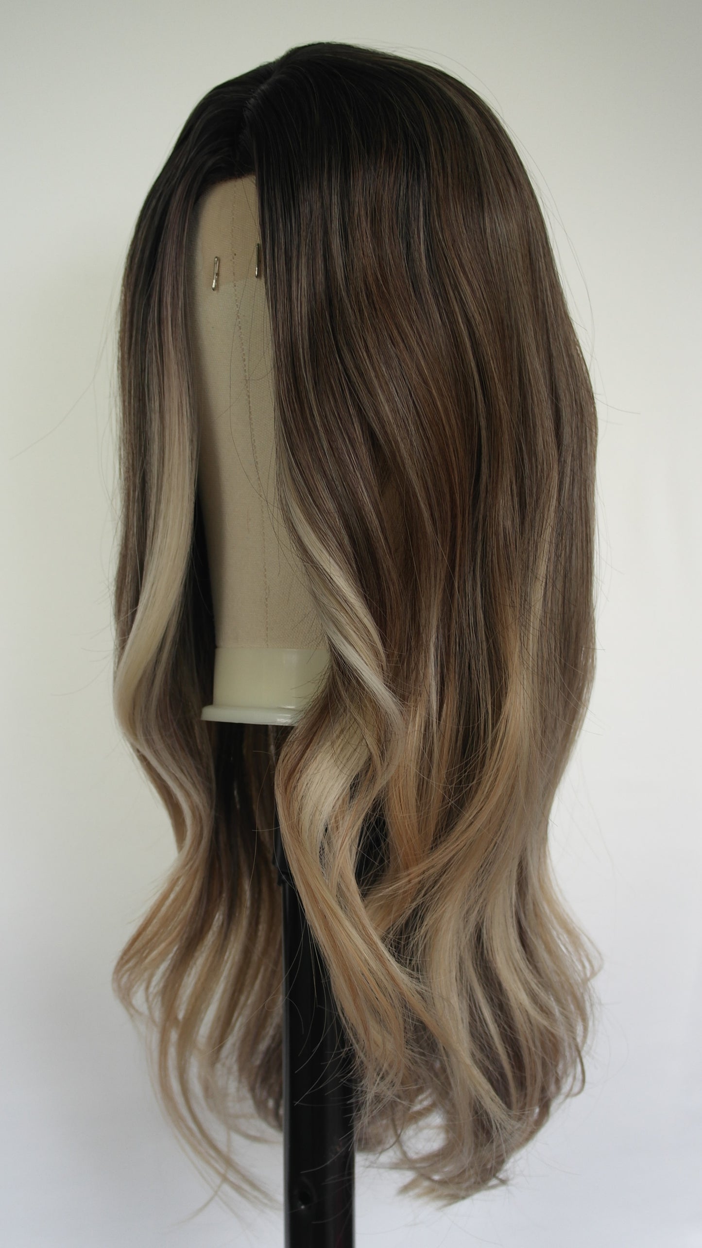 Dark Blonde Ombre Lace Center Wig
