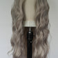 Long Grey Water Wave Lace Front Wig