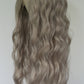 Long Grey Water Wave Lace Front Wig