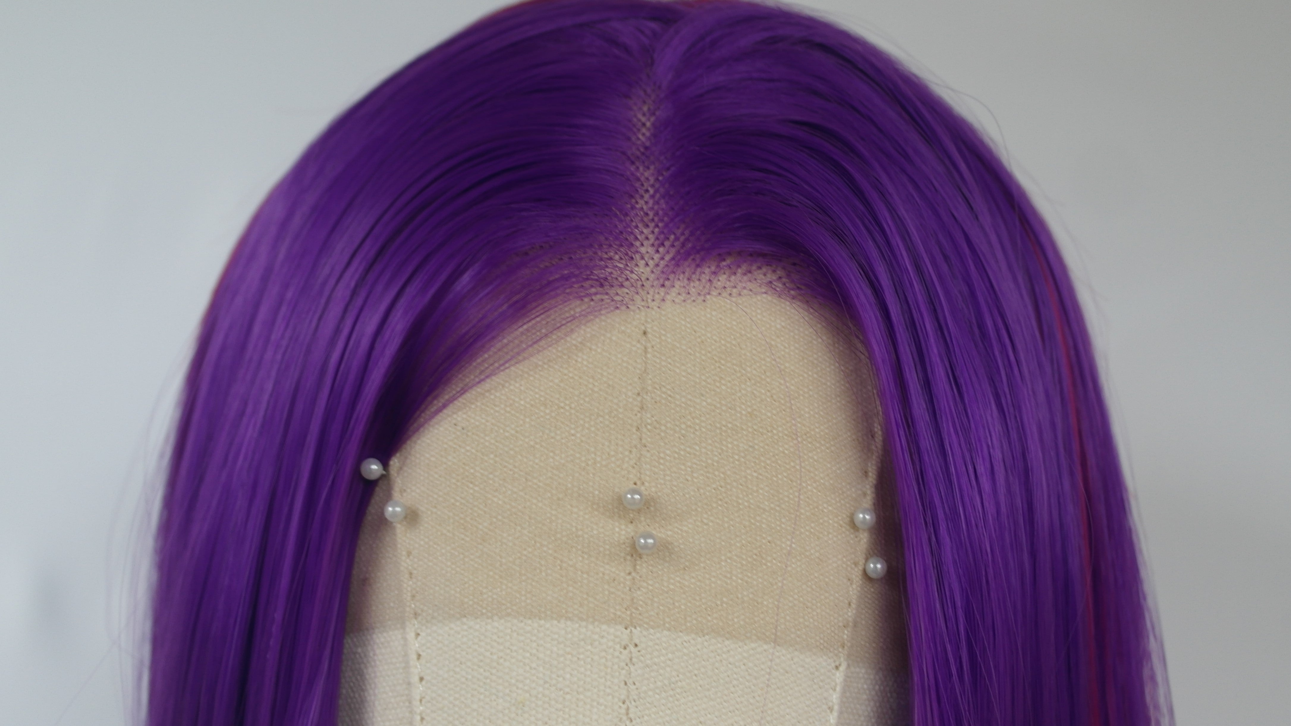 Hot Pink Purple Mixed Tone Lace Front Wig