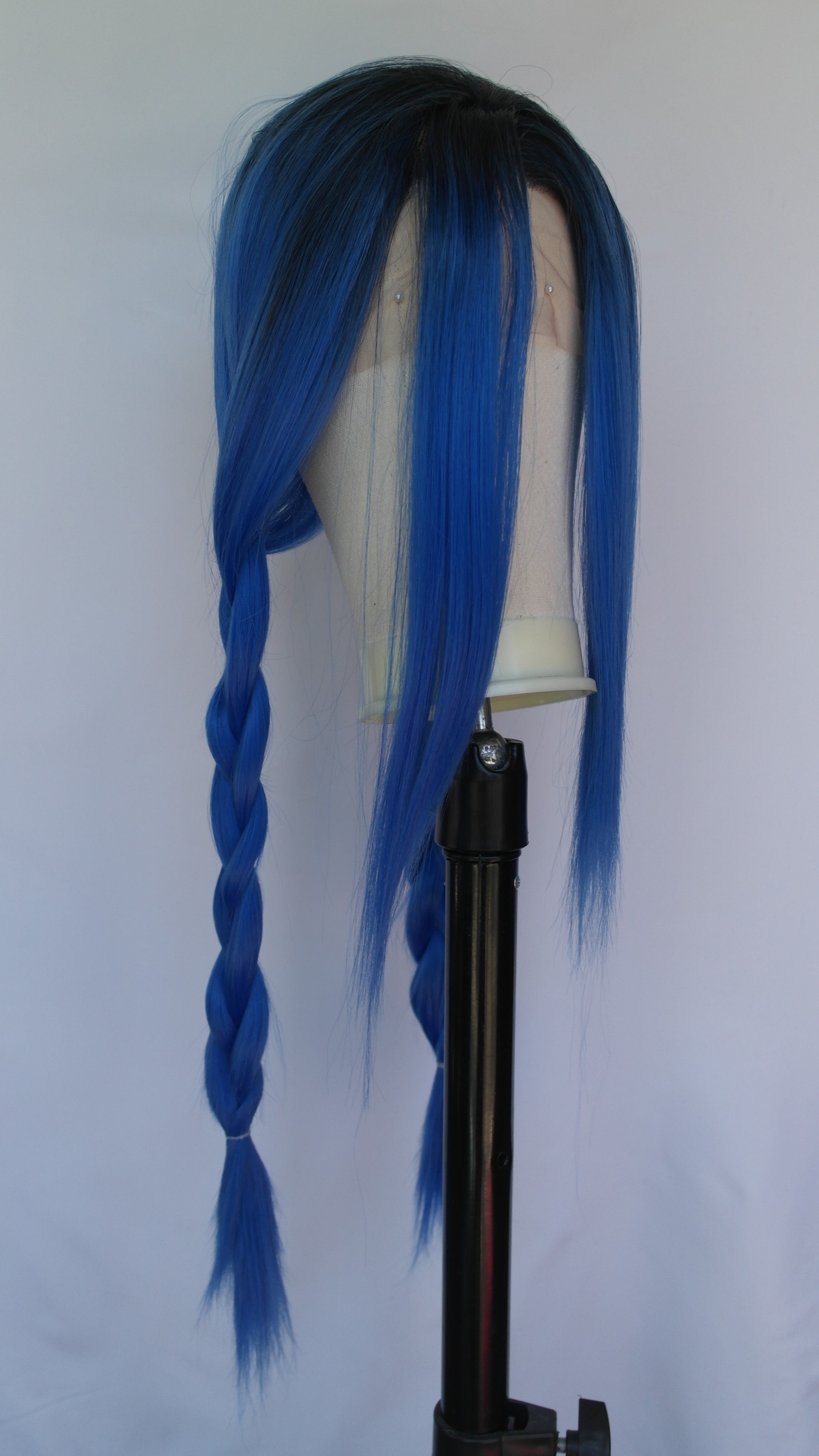 Jinx Blue Dark Ombre Root Lace Front Wig