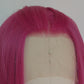 *Visible Weft Line* Magenta Pink Lace Front Wig