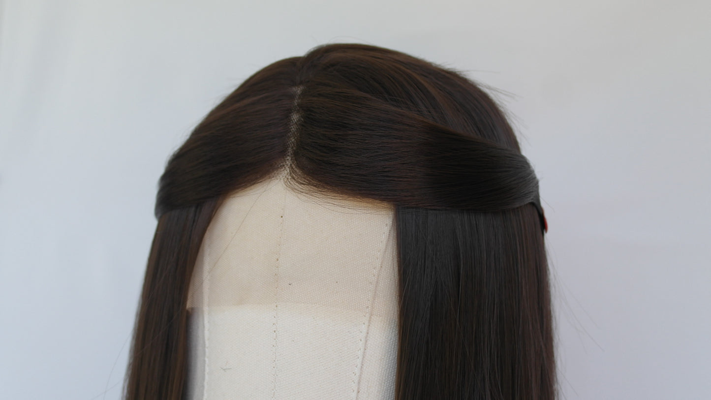 Milk Chocolate Brown Lace Front Wig