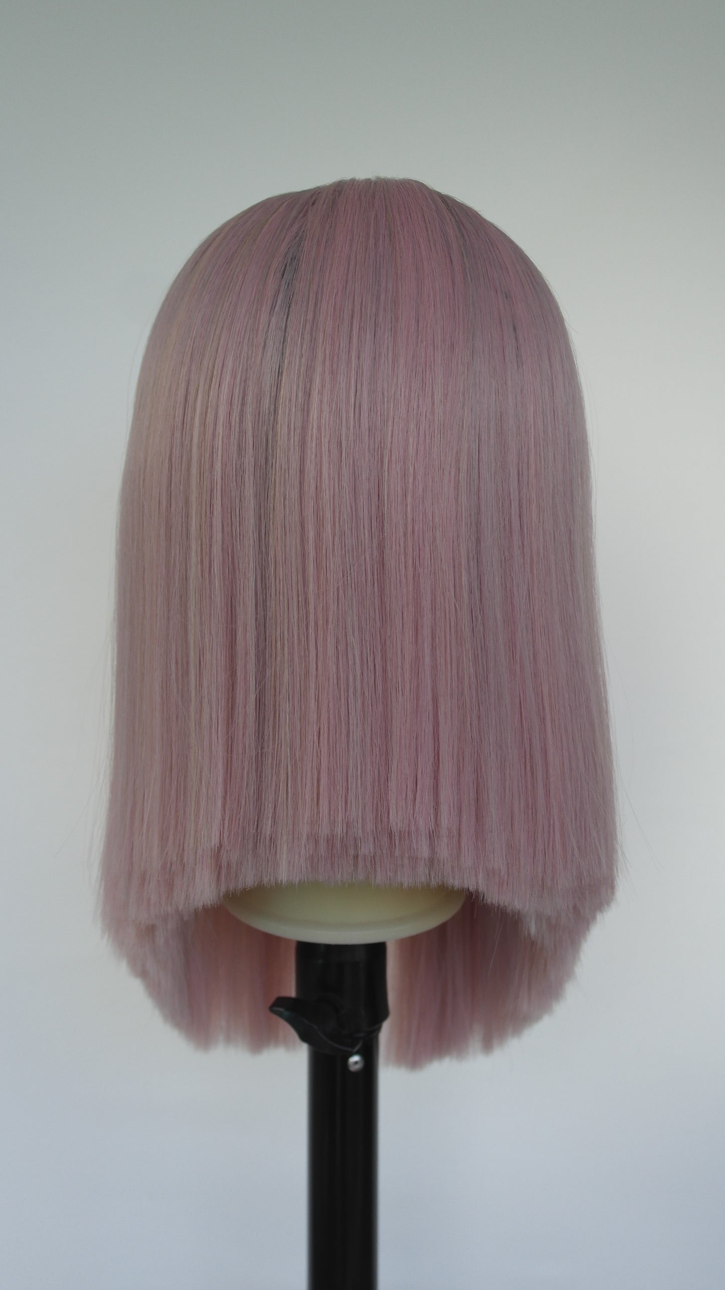 Pastel Pink Short Lace Front Wig