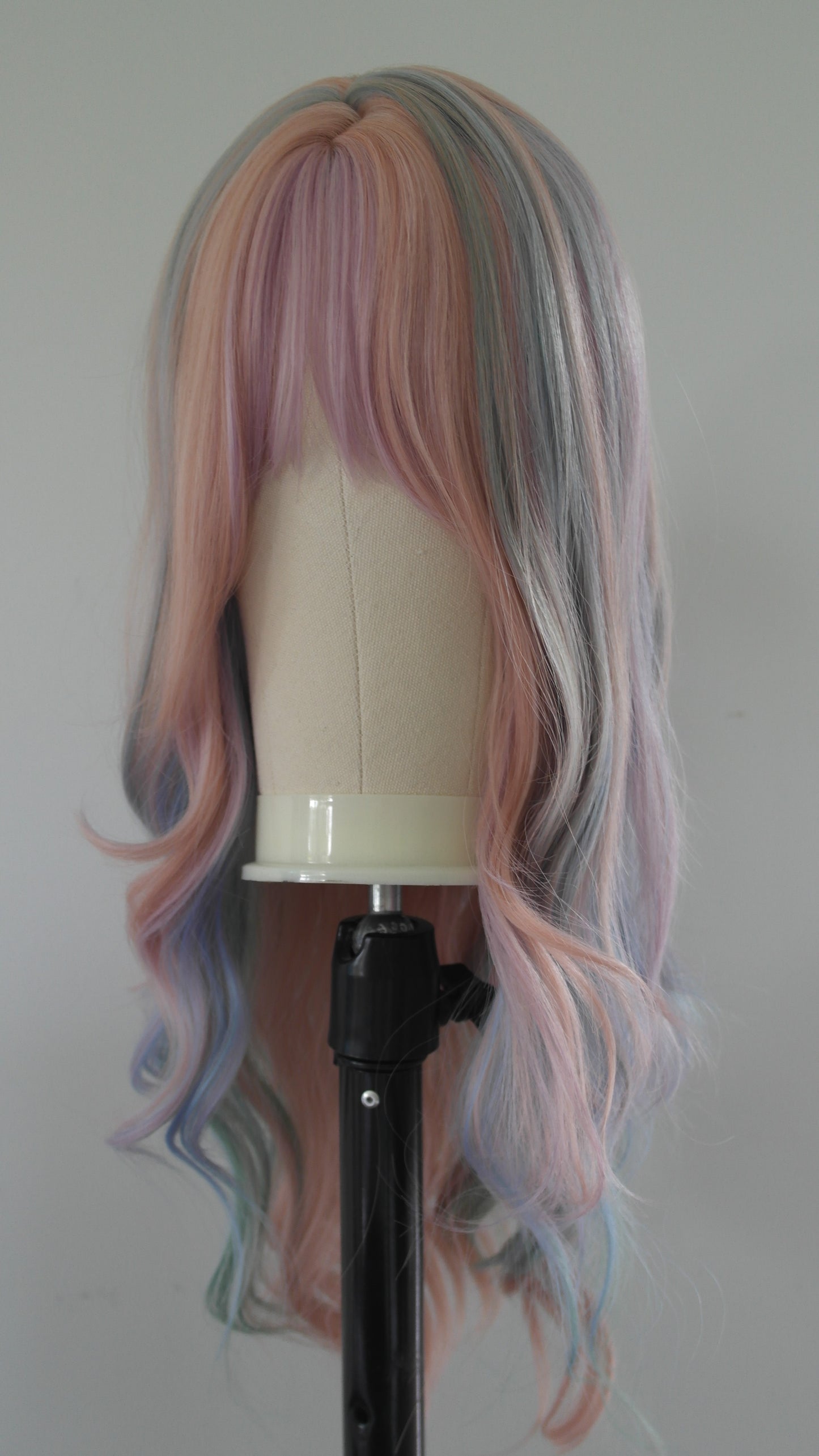 Pastel Rainbow Fringed Wig