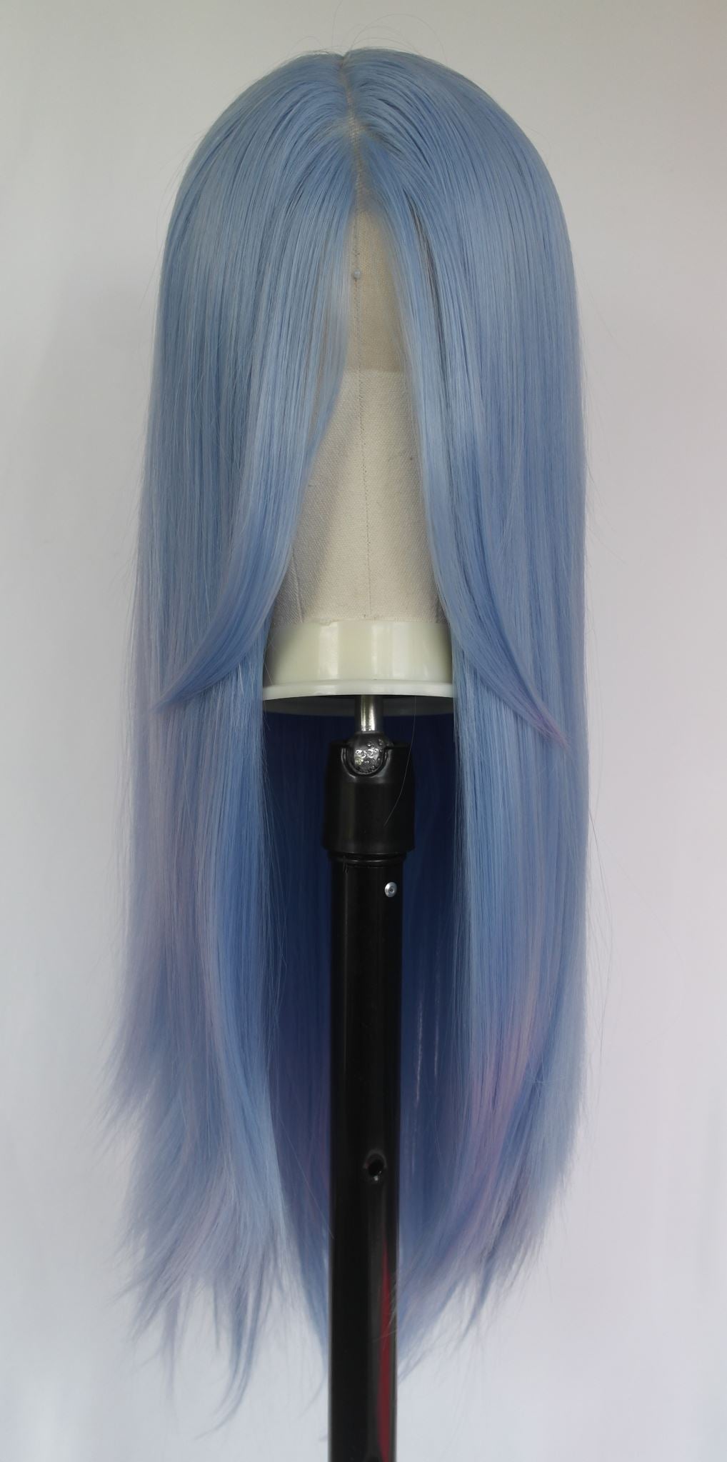 Pastel Sky Blue Long Straight Lace Front Wig | 30" | Pre-Order