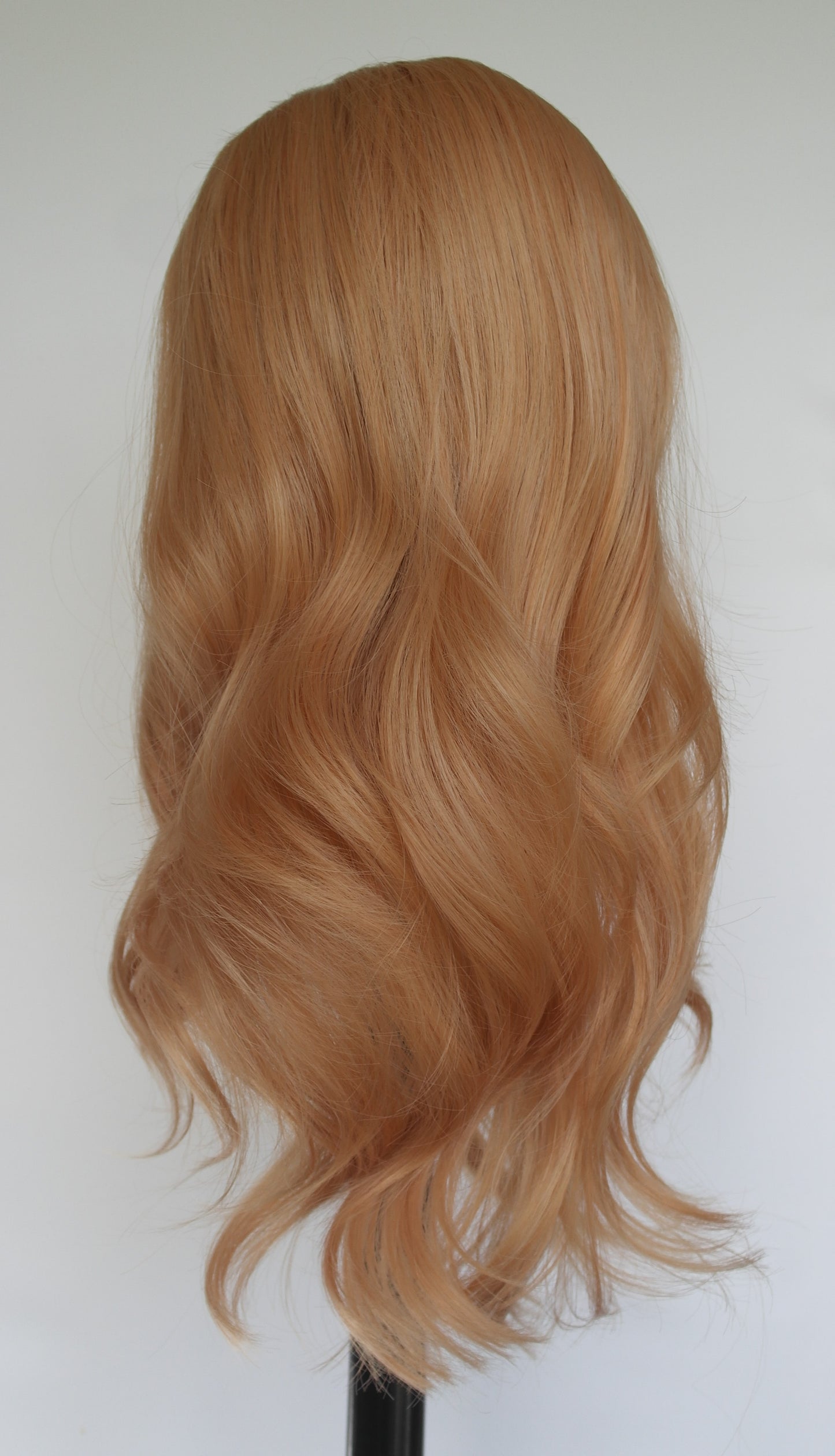 Peachy Pastel Blonde Fringed Wig
