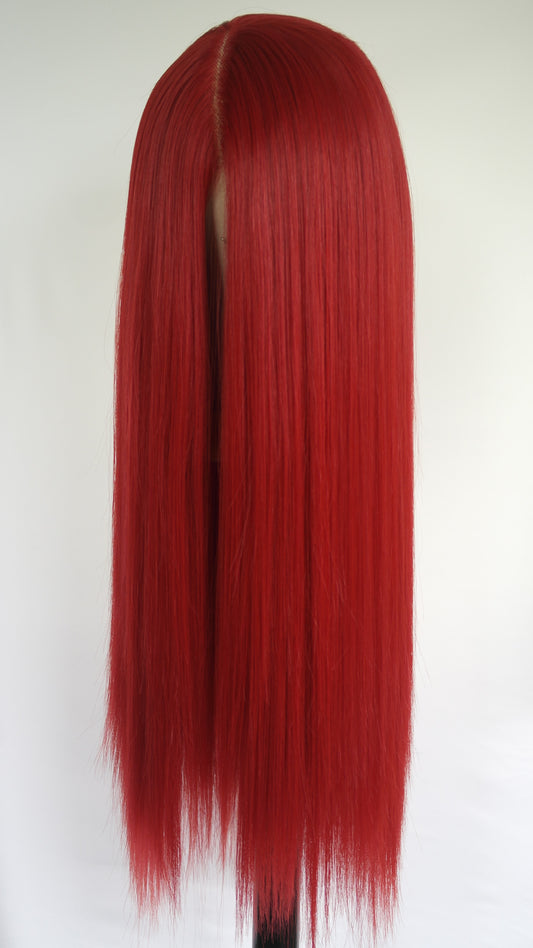Ruby Red Lace Front Wig