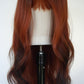 Copper Fox-Tip Ombre Long Synthetic Wig