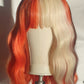NZ Party Wigs Tangerine Blonde Split Dye From Harleyco Wigs NZ