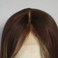 Straight Brunette Face Frame Lace Front Wig features a rich medium-brown base with blonde money piece highlights that frame the face beautifully. The sleek, straight cut creates a modern, polished look, while the brunette with blonde highlights color blend gives the perfect balance of warmth and brightness. Designed with a natural hairline and soft layers, this highlight wig is versatile for everyday wear or glam styling. Whether you’re searching for a brown wig, face frame wig