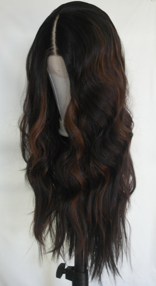 Caramel Swirl Brunette Lace Front Wig