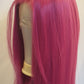 Shoulder Length Pink Lace Front Wig