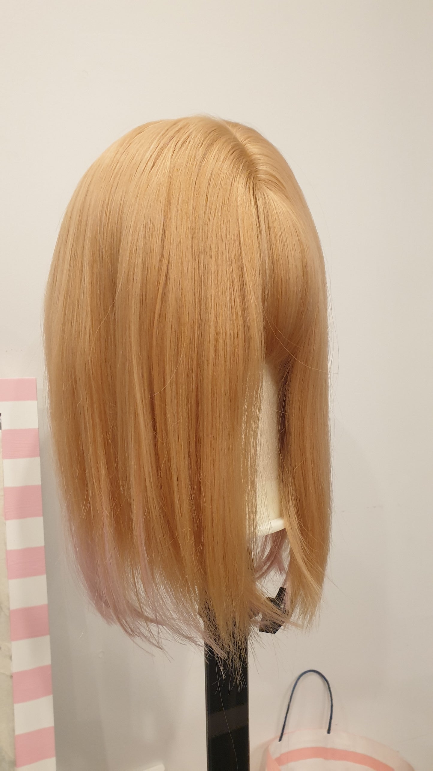 Peachy Pink Tipped Wig