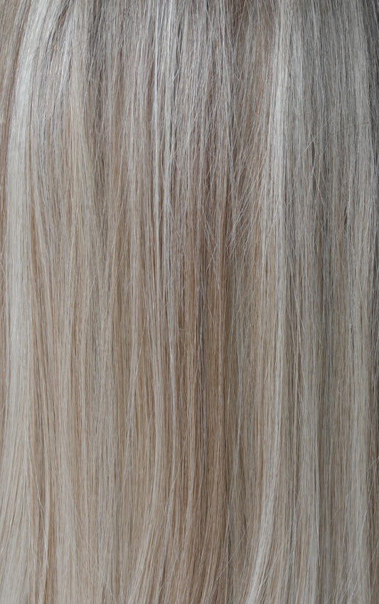 Medium Ash Blonde Root Smudge Lace Front Wig
