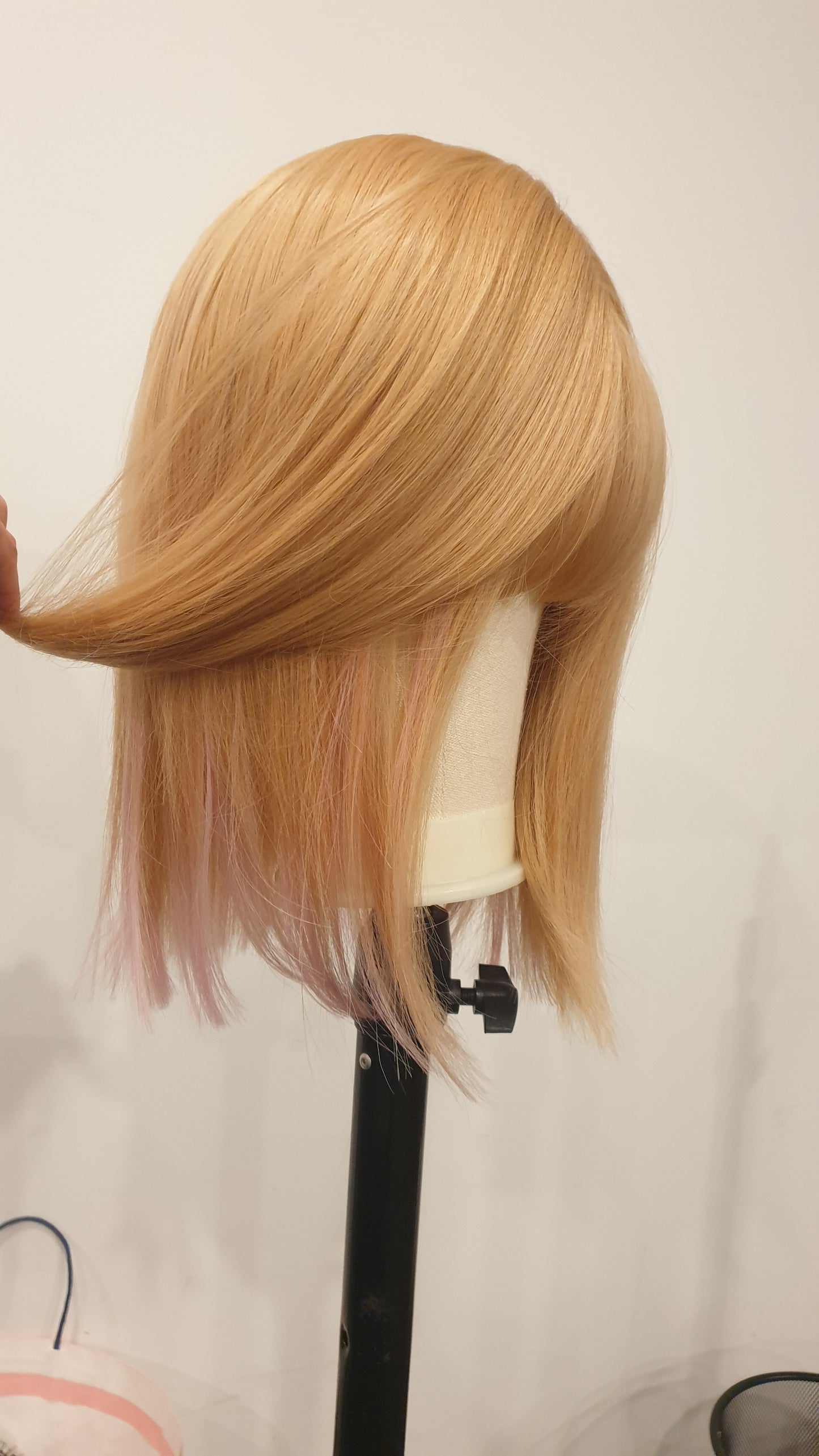 Peachy Pink Tipped Wig