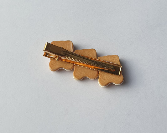 Teddy Biscuit Hair Clip