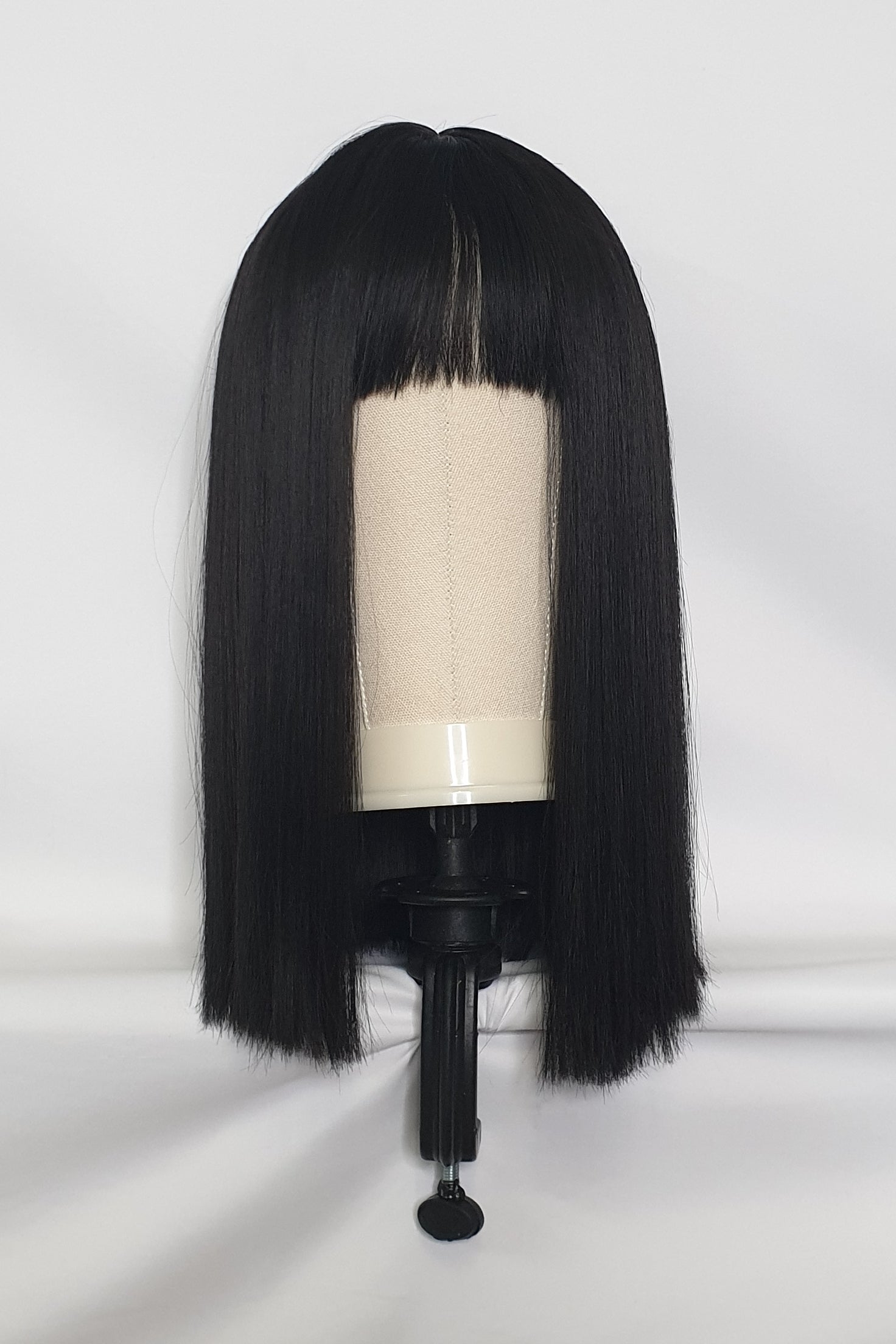 Black Fringed Blunt Cut Wig HALF PRICE SALE Harleyco