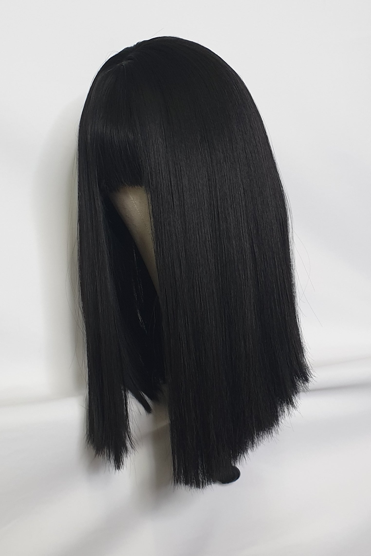 Black Fringed Blunt Cut Wig HALF PRICE SALE Harleyco